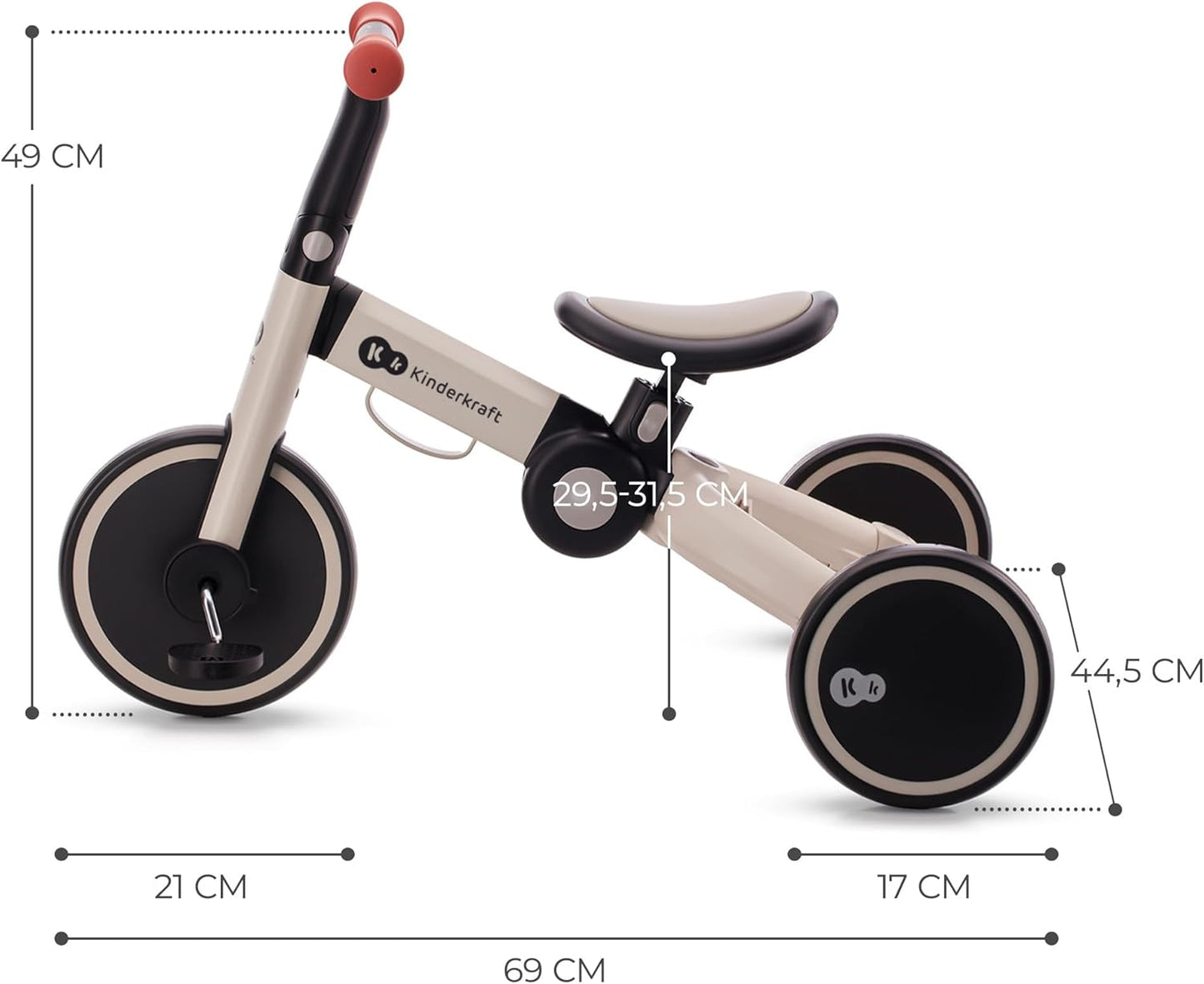 Tricycle évolutif Kinderkraft 4TRIKE