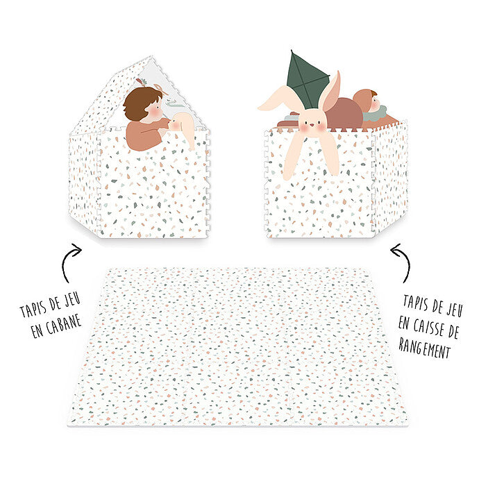 Achat Tapis de Jeux Réversible TILOO - Alphabet & Terrazzo
