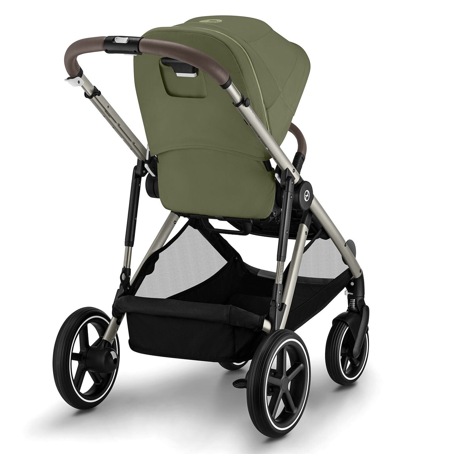 Poussette Evolutive Gazelle S Châssis Taupe - Moss Green pas cher