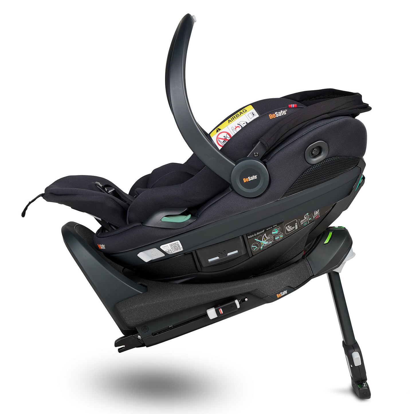 Pack Siège Auto Go Beyond² Groupe 0+ i-Size + Base Beyond - Black Soft Breeze BeSafe