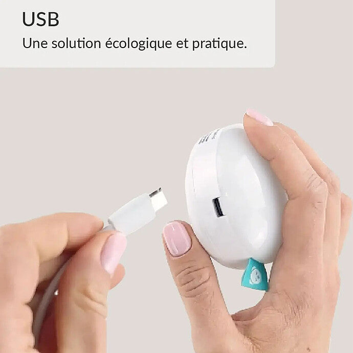 Peluche veilleuse lapin myHummy – Bouillotte sèche et apaisante
