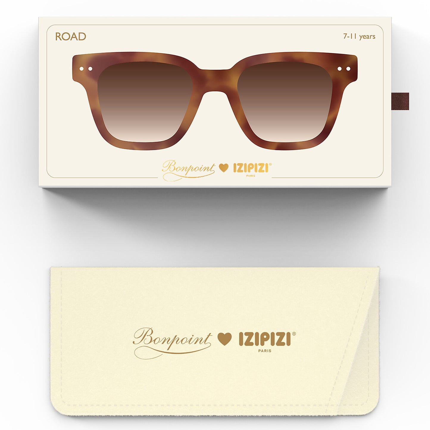 Achat Lunettes de Soleil Junior #Road x Bonpoint 7/11 Ans - Glossy Havane