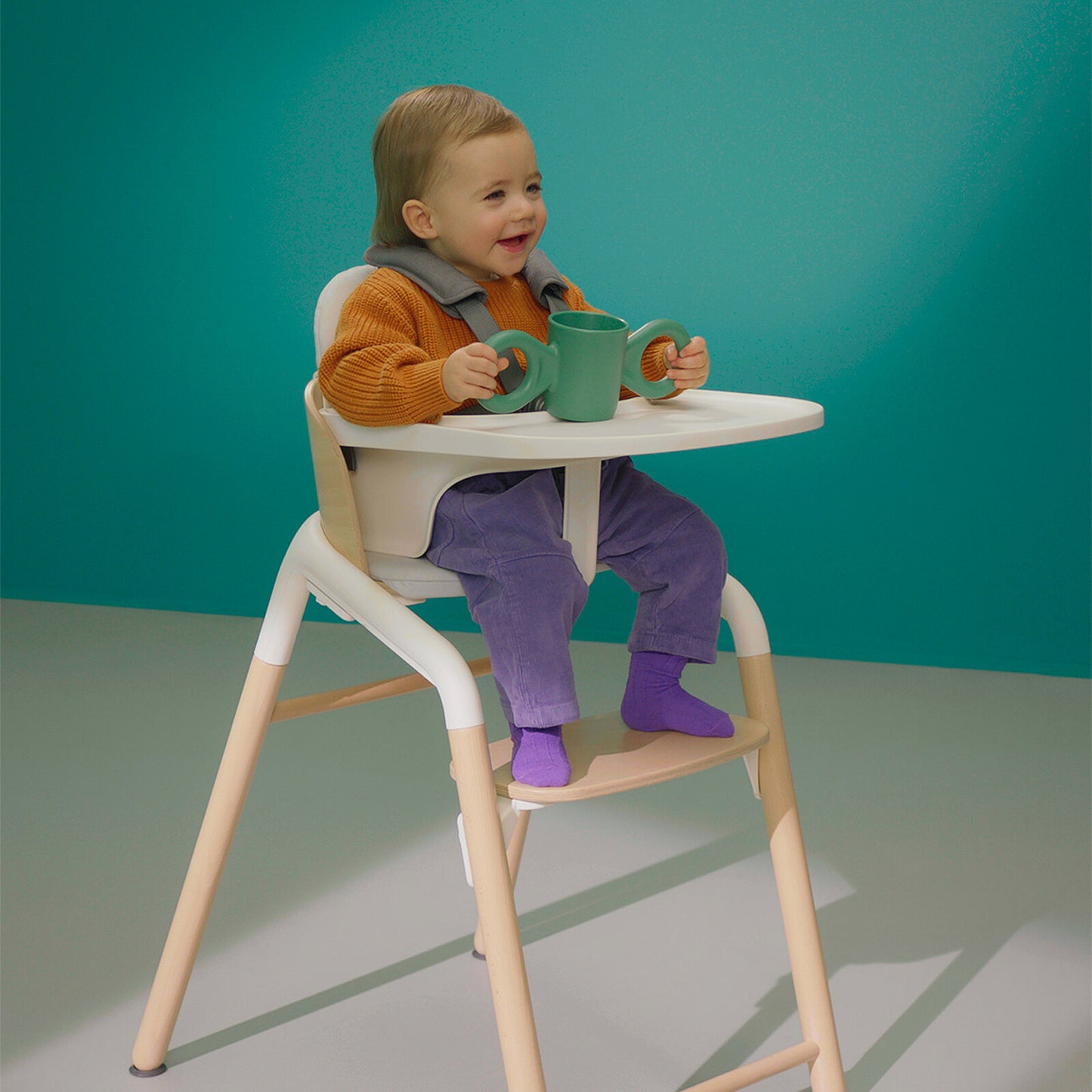 Chaise haute Béaba Up & Down réglable avec plateau repas