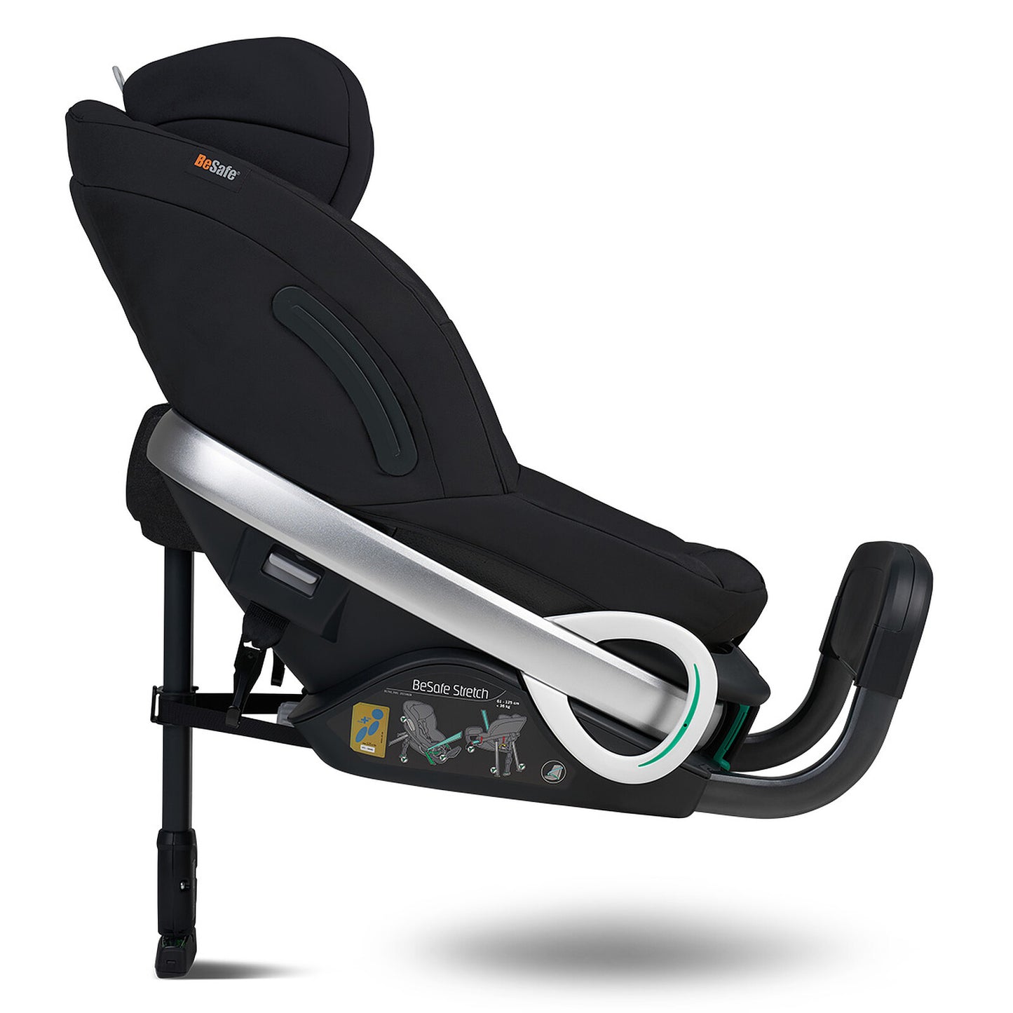 Siège auto BeSafe Stretch i-Size Black Cab vu de dos