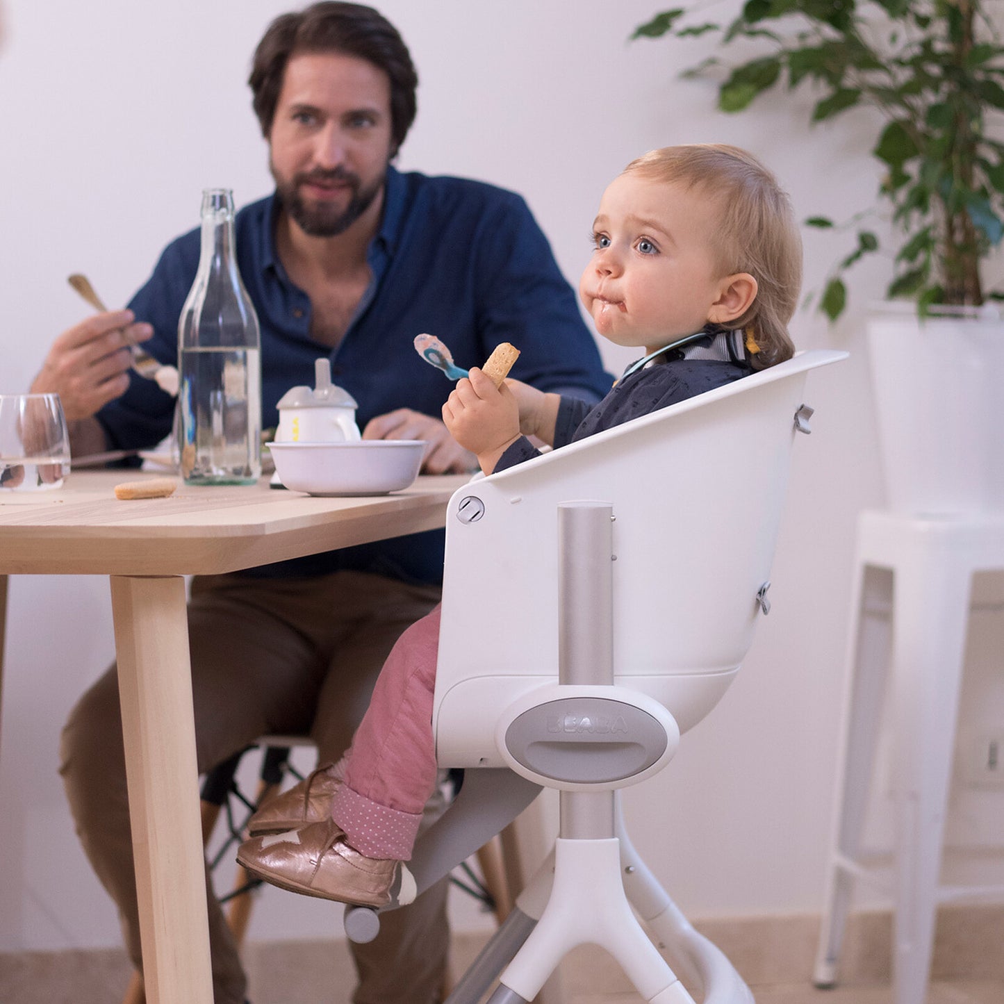 Chaise haute Béaba Up & Down reglable avec tablette repas