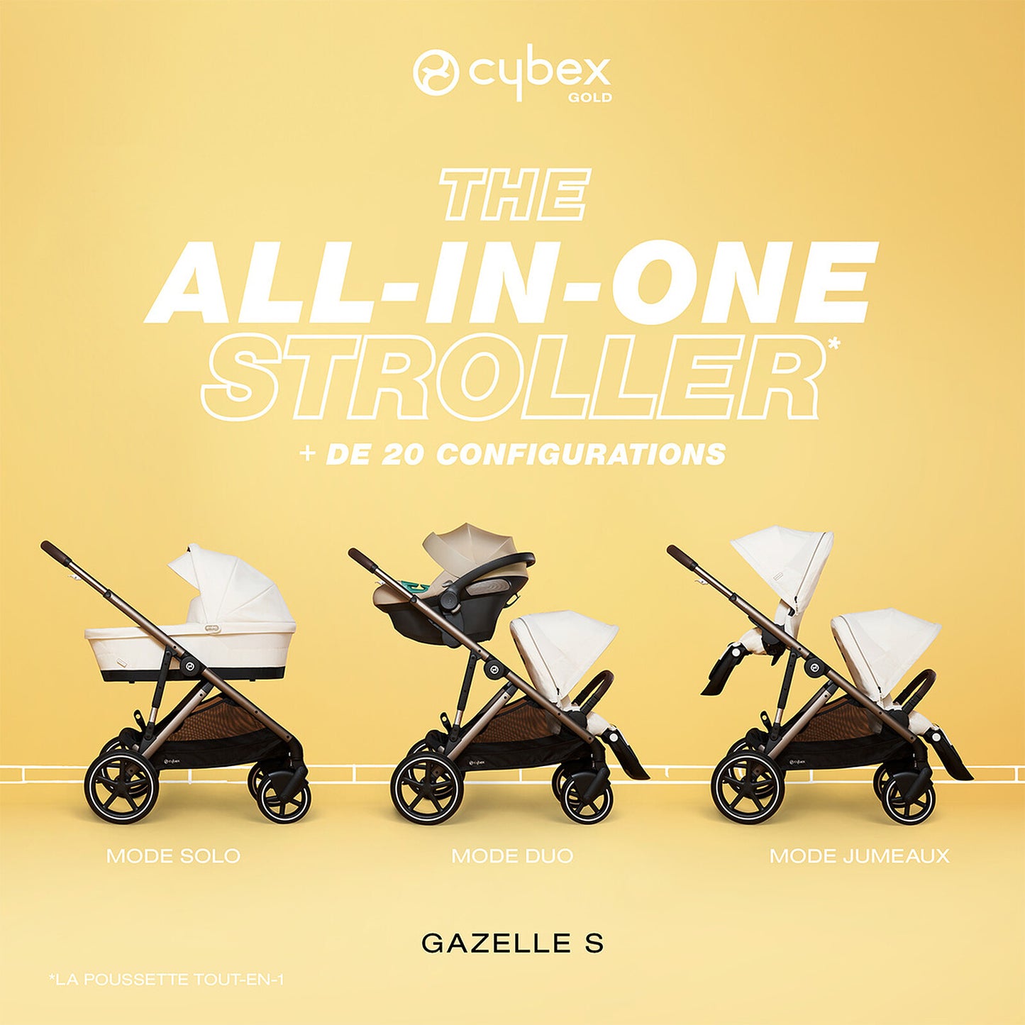 Cybex Gazelle S Duo (Moon Black)