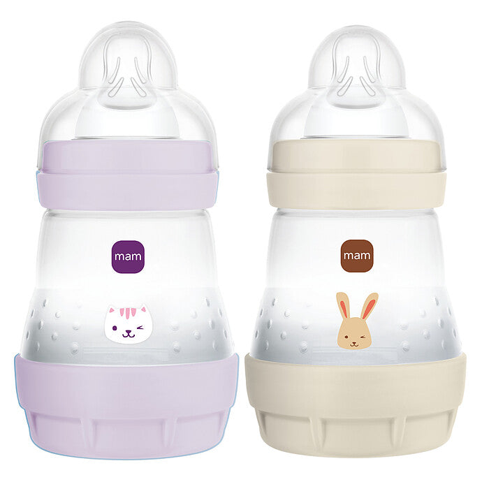 Lot de 2 biberons MAM Easy Start 160 ml â Lilas et Sable