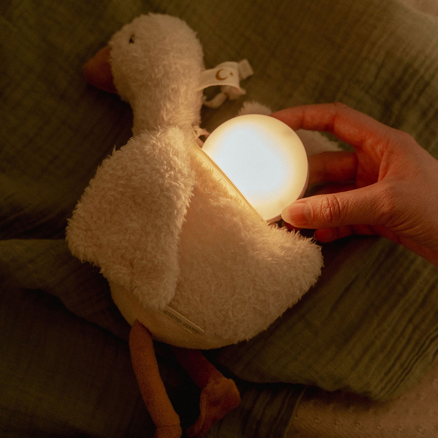 Peluche veilleuse oie Little Dutch idéale pour le rituel du coucher