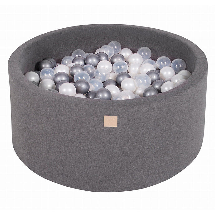 Piscine à balles carrée MeowBaby rose blanc gris avec 300 balles