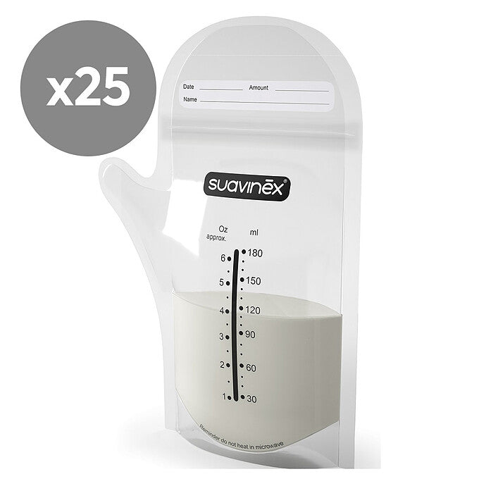 Lot de 25 Sachets de Conservation - 180 ml Suavinex