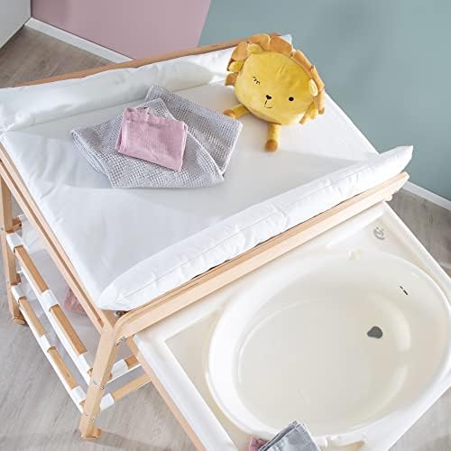 alt="Compartiments de rangement table à langer roba avec baignoire" 4