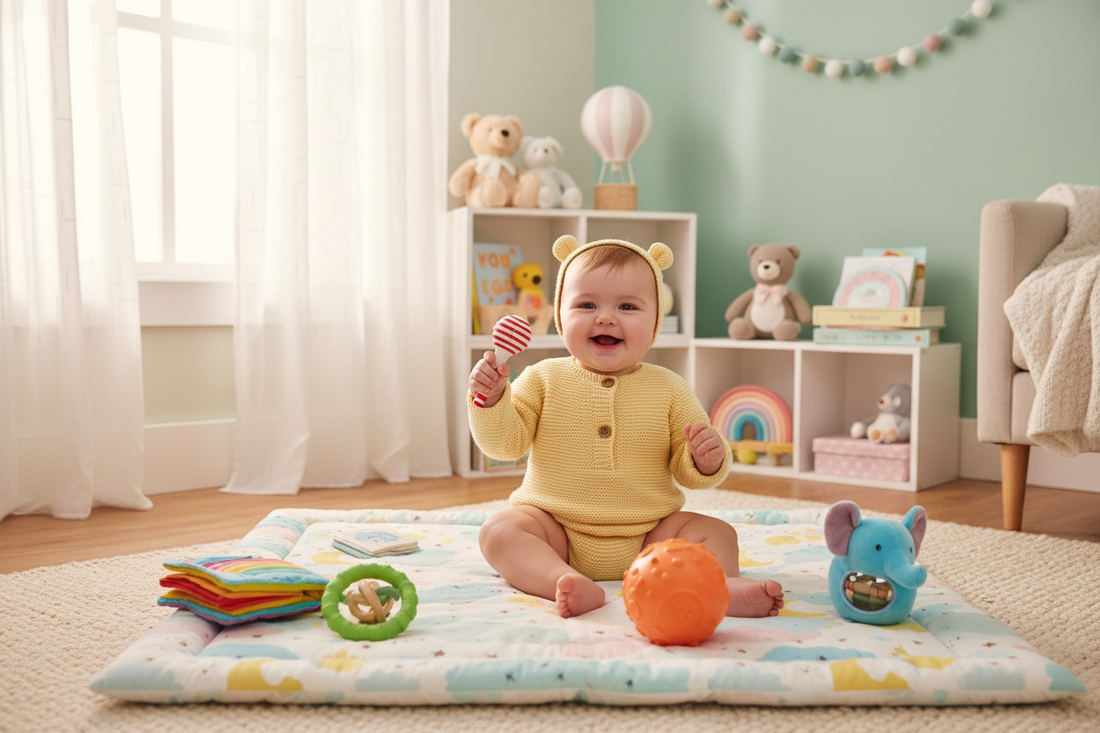 Jouets et tapis d’éveil : comment stimuler bébé au quotidien ?