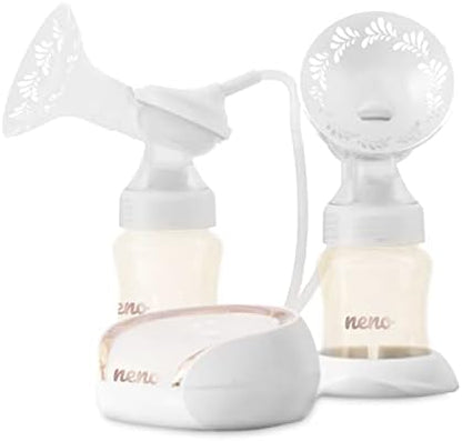 Neno Blanc Double tire-lait électrique avec corset Neno LIBERO - Double pompe à lait 3 modes|B0BP2LTHZV