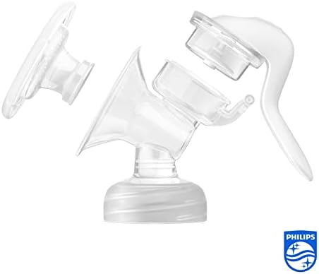 Philips Avent Tire-lait manuel sans BPA, portable et léger, coussin en silicone souple adaptatif de taille unique (Modèle SCF430/01)|B0BCX3BV8W
