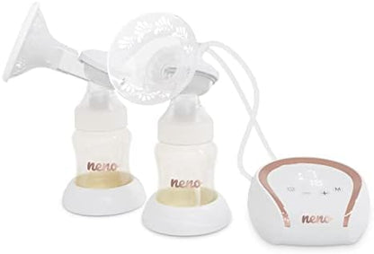 Neno Blanc Double tire-lait électrique avec corset Neno LIBERO - Double pompe à lait 3 modes|B0BP2LTHZV