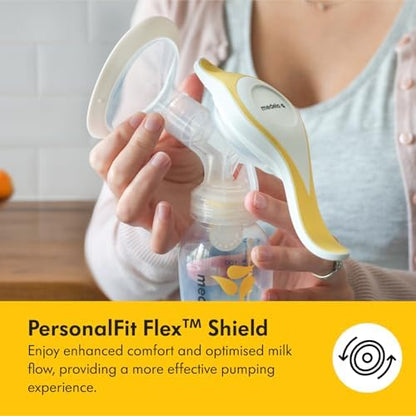 Harmony Flex Manual Breastpump, with 2-Phase Expression Technology, Compact, Lightweight & Ideal for Travelling|B08DBMQSVN