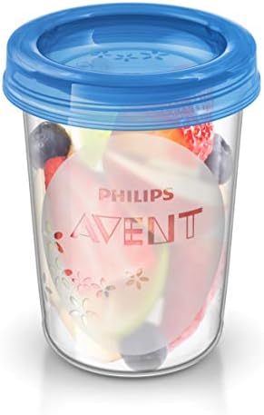 Philips SCF883/01 Robot Cuiseur-Mixeur 4-en-1 pour Bébé + Livret de Recettes + Bol de Rangement 120 ml & Avent - SCF721/20 - Pots de conservation 180 ml et 240 ml avec Couvercles associés|B0859QYK9C