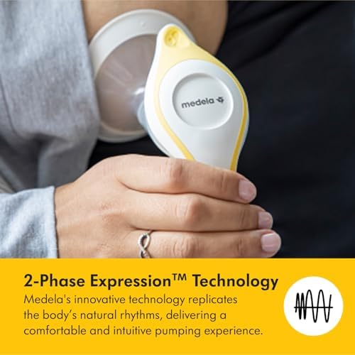 Harmony Flex Manual Breastpump, with 2-Phase Expression Technology, Compact, Lightweight & Ideal for Travelling|B08DBMQSVN