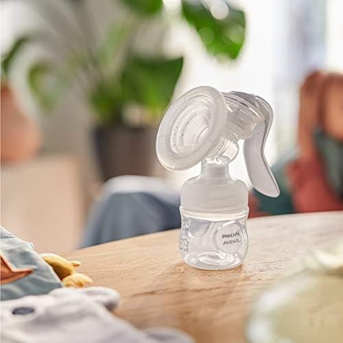 Philips Avent Tire-lait manuel sans BPA, portable et léger, coussin en silicone souple adaptatif de taille unique (Modèle SCF430/01)|B0BCX3BV8W