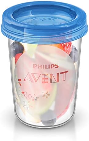 Philips SCF883/01 Robot Cuiseur-Mixeur 4-en-1 pour Bébé + Livret de Recettes + Bol de Rangement 120 ml & Avent - SCF721/20 - Pots de conservation 180 ml et 240 ml avec Couvercles associés|B0859QYK9C
