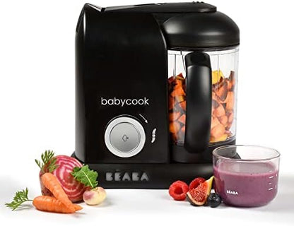BEABA, Babycook Express, Robot Bébé 4 en 1 Mixeur-Cuiseur, Cuisson Express 15min, Mixage sur-mesure, Cuisson Vapeur Douce et Saine, Décongélation, Texture Homogène, Capacité 1 250 ml, Bleu Baltique|B0BFR7CYZZ