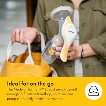 Harmony Flex Manual Breastpump, with 2-Phase Expression Technology, Compact, Lightweight & Ideal for Travelling|B08DBMQSVN
