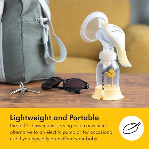 Harmony Flex Manual Breastpump, with 2-Phase Expression Technology, Compact, Lightweight & Ideal for Travelling|B08DBMQSVN