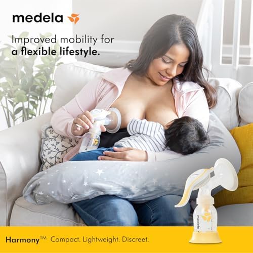 Harmony Flex Manual Breastpump, with 2-Phase Expression Technology, Compact, Lightweight & Ideal for Travelling|B08DBMQSVN
