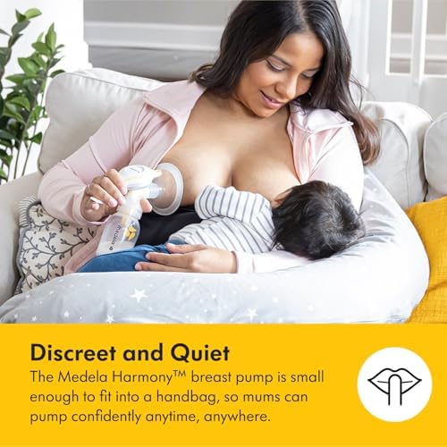 Harmony Flex Manual Breastpump, with 2-Phase Expression Technology, Compact, Lightweight & Ideal for Travelling|B08DBMQSVN