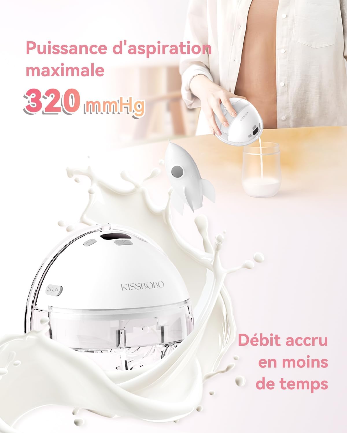 Tire-lait électrique portable