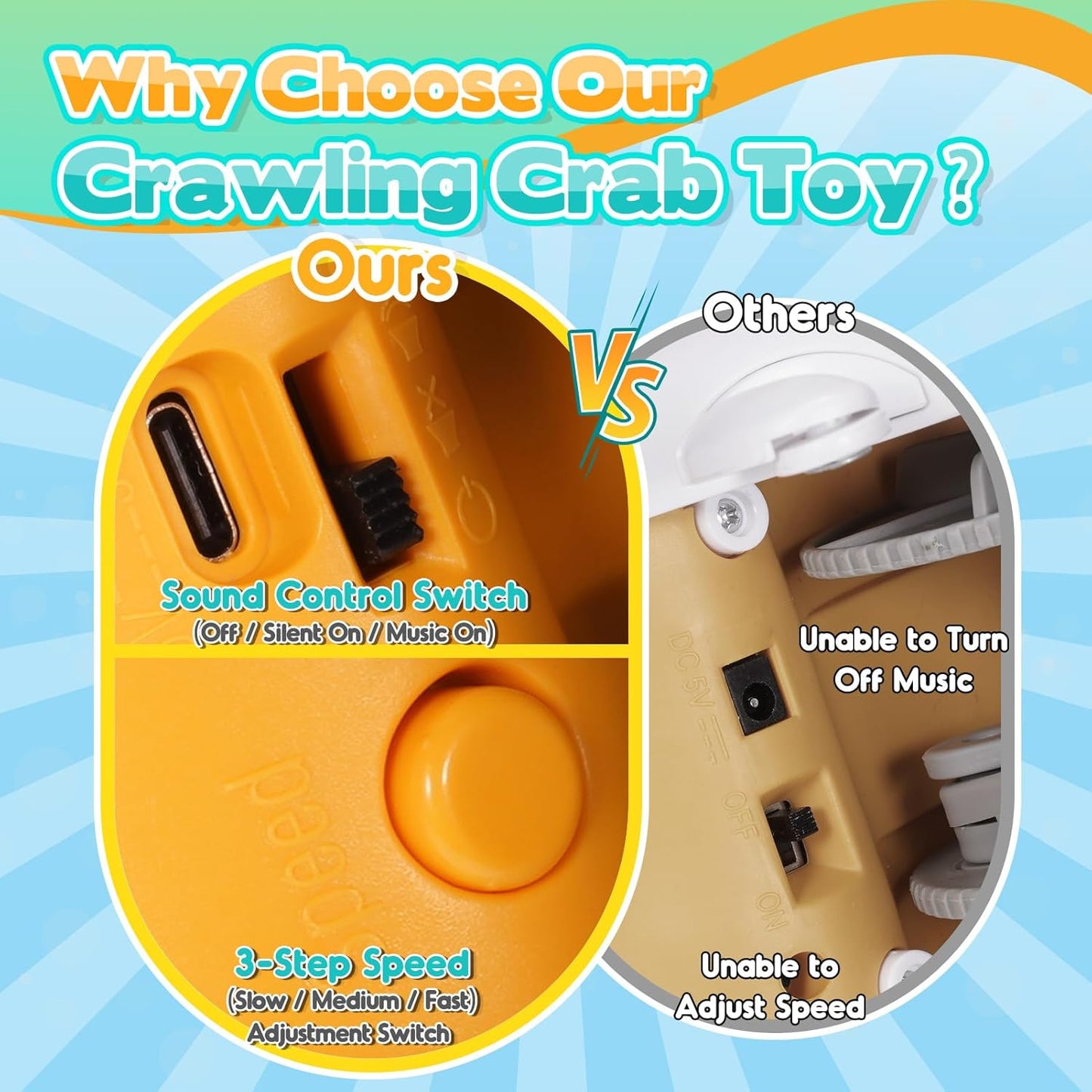 Jouet Crabe Musical Bébé
