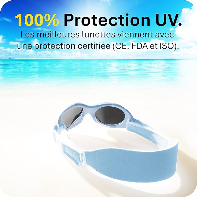Lunettes de soleil bébé 0–18 mois