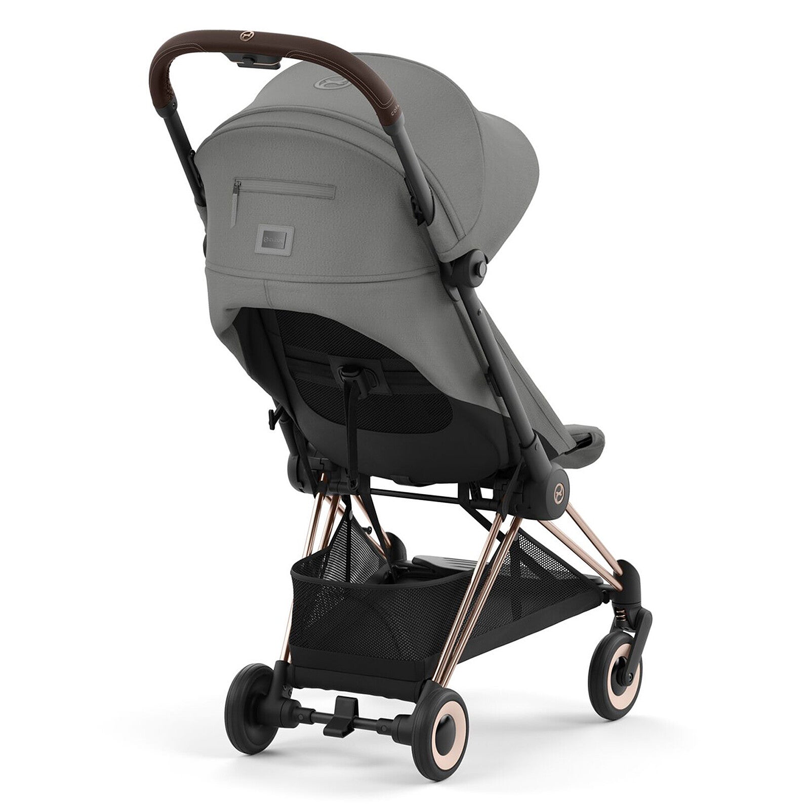 Achat Poussette Ultra-compacte Coya Châssis Rosegold - Mirage Grey