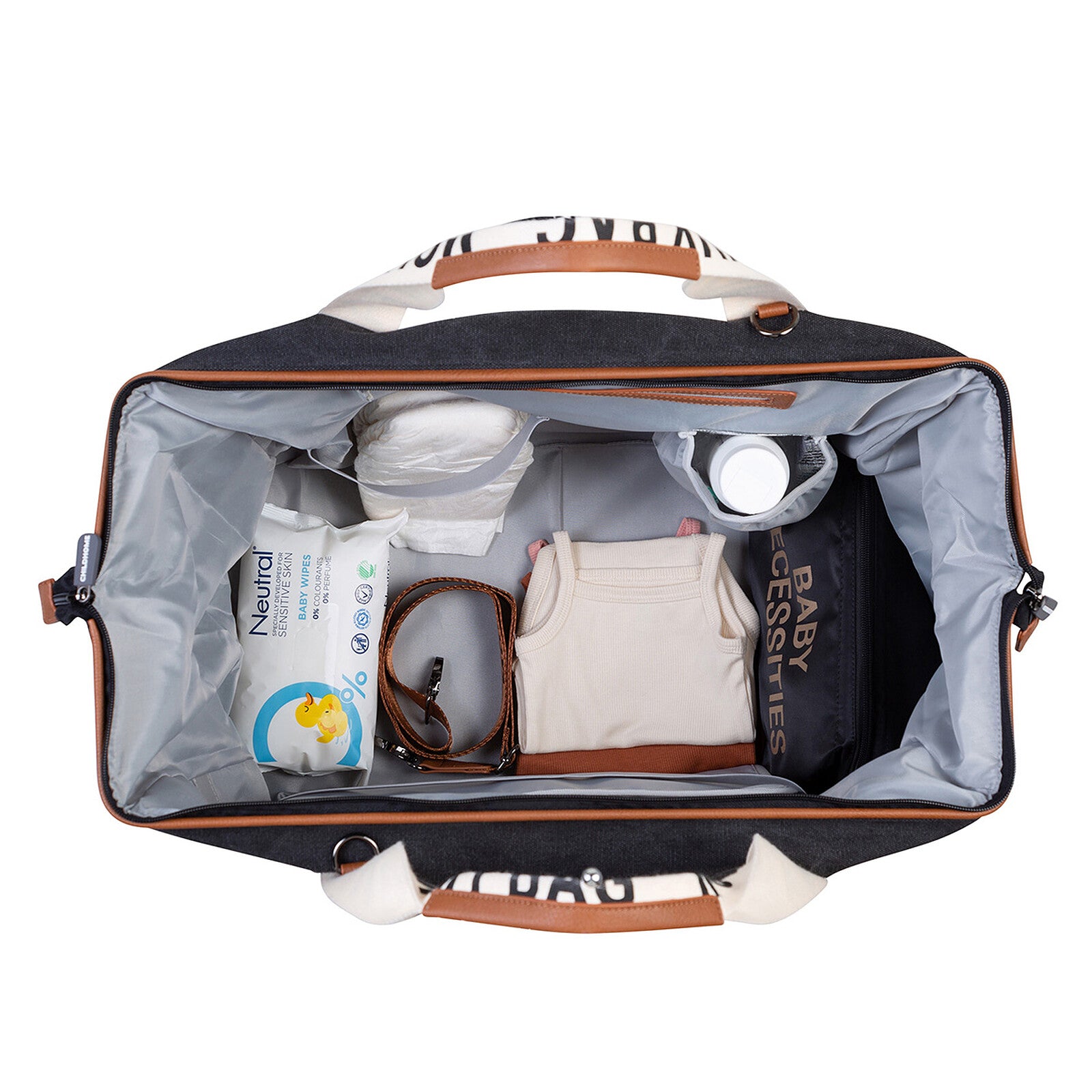 Mommy Bag Large Signature Canvas - Noir Childhome