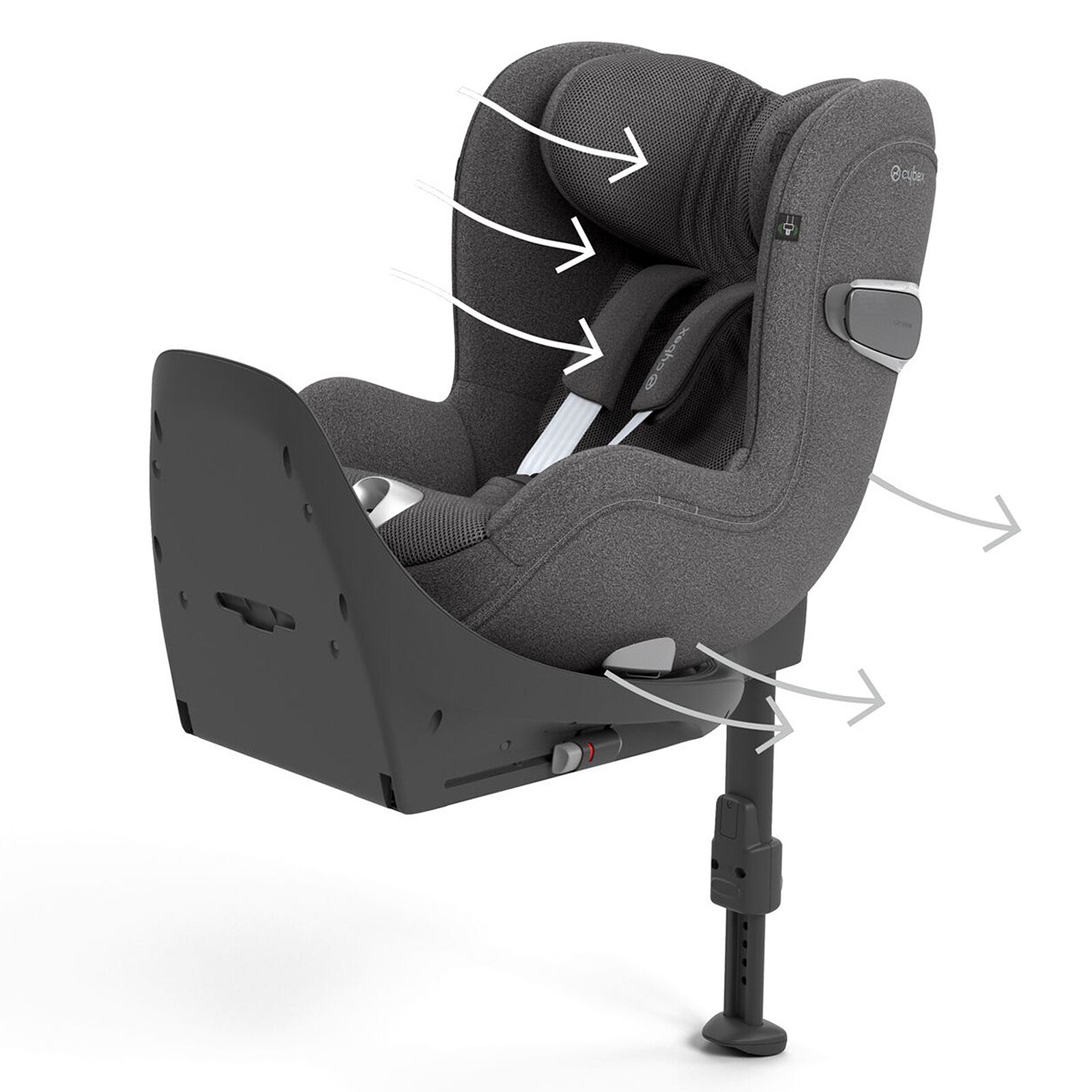 Siège Auto Sirona T Plus i-Size Groupe 0+/1 - Mirage Grey Cybex