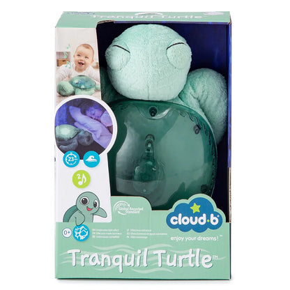 Peluche Veilleuse Tranquil Turtle Green – Cloud b | Veilleuse tortue rechargeable enfant