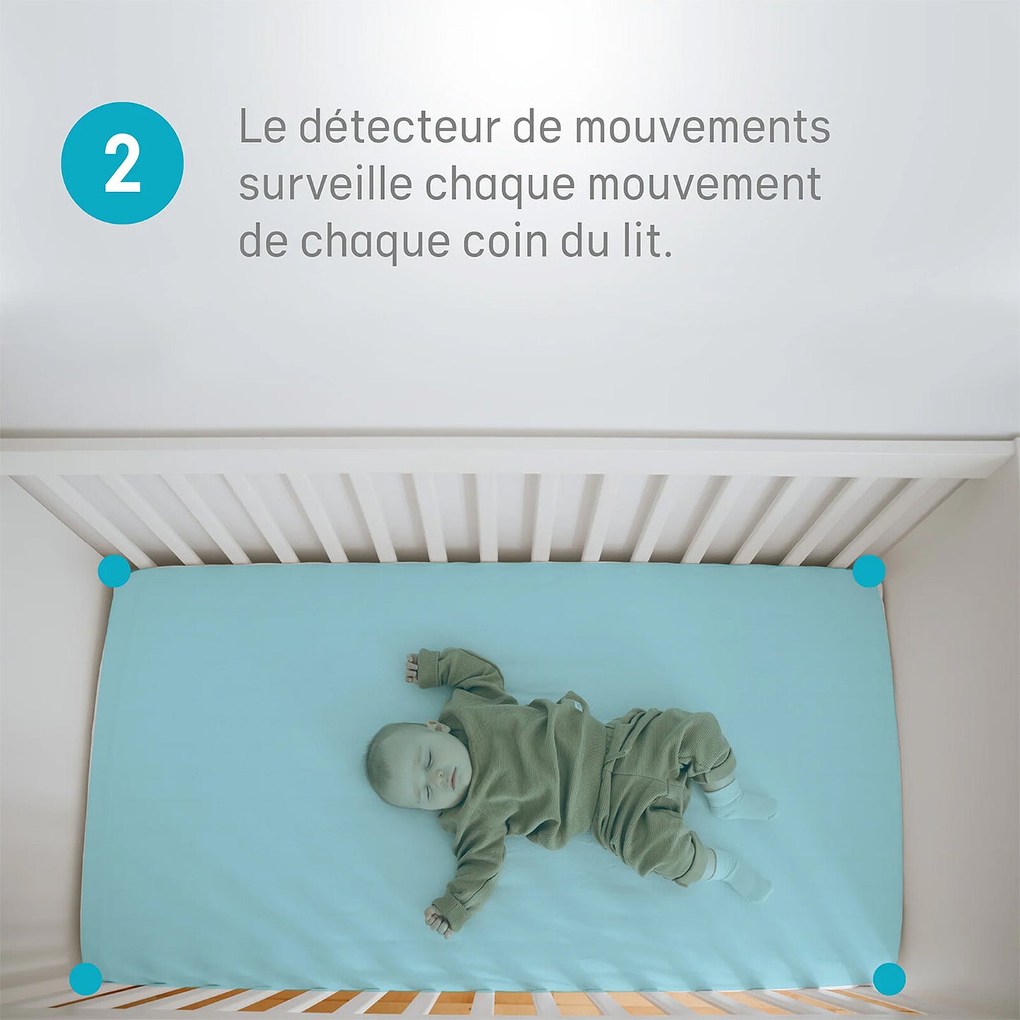 Babyphone Vidéo avec Détecteur de Mouvements AC25 Angelcare