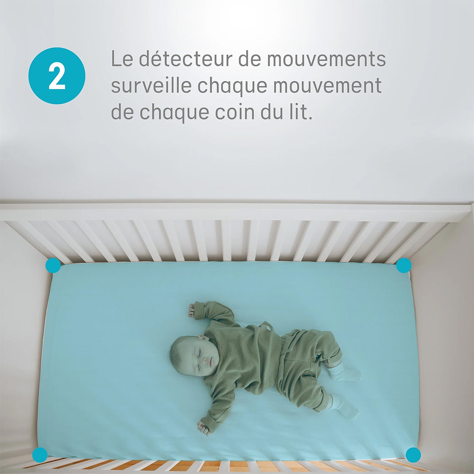 Babyphone Vidéo avec Détecteur de Mouvements AC25 Angelcare