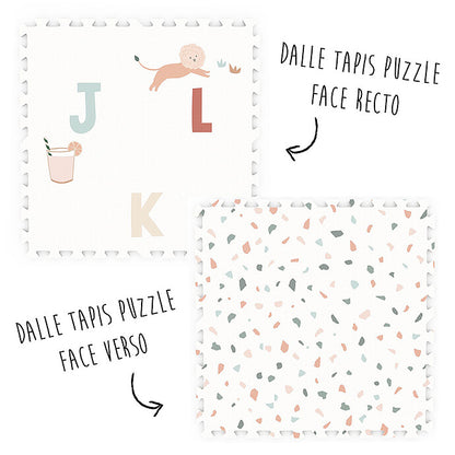 Tapis de Jeux Réversible TILOO - Alphabet & Terrazzo Play&amp;Go