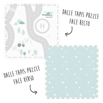 Tapis de Jeux Réversible TILOO - Roadmap & Icons Play&amp;Go