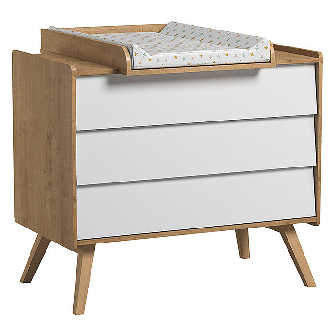 Achat Chambre Trio Vintage 70 x 140 cm - Chêne et Blanc