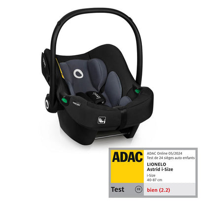 Achat Siège Auto Astrid i-Size Groupe 0+ - Black Grey