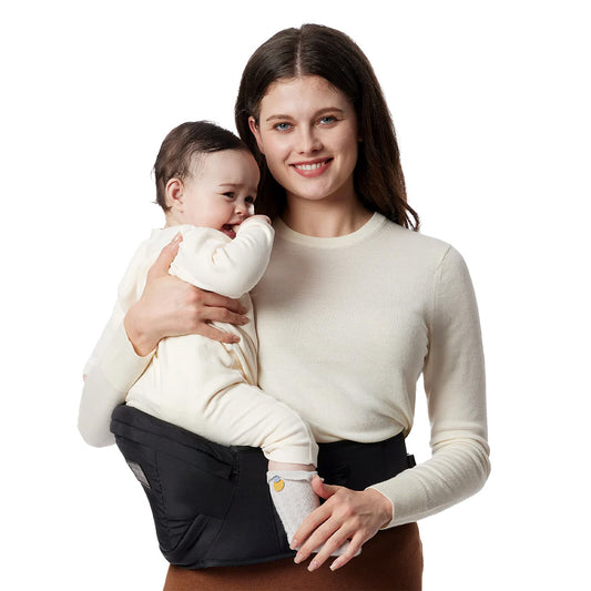 Porte-bébé Hip Seat Medium – Noir | Momcozy – Ergonomique & confortable