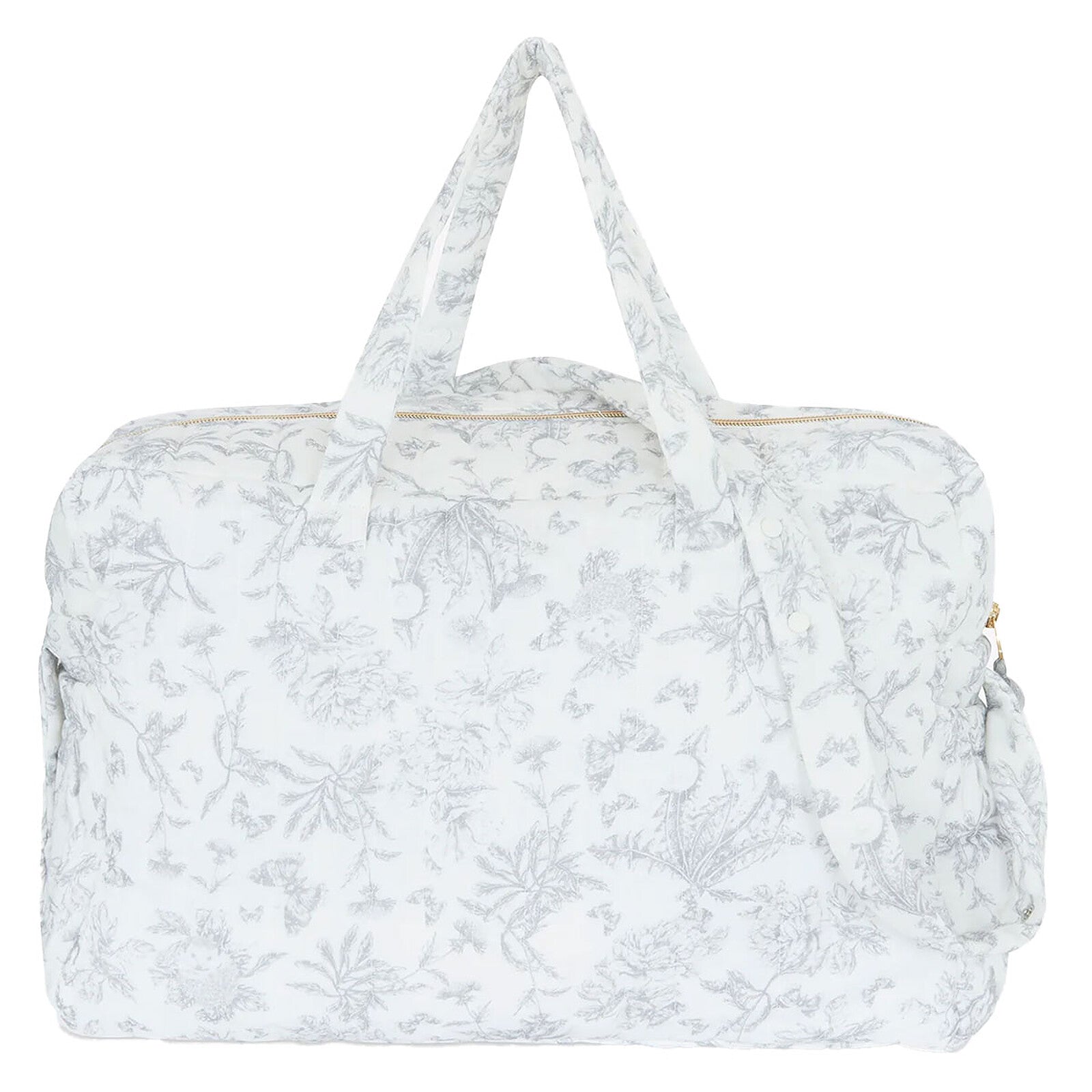 Sac à Langer - Toile de Jouy Gris Tartine et Chocolat