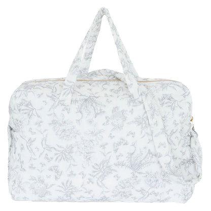 Sac à Langer - Toile de Jouy Gris Tartine et Chocolat