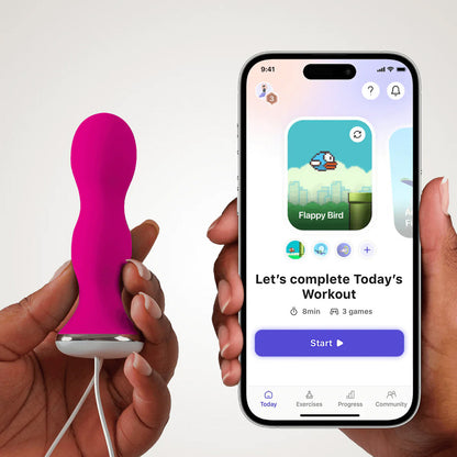 Sonde Connectée de Renforcement Périnéal Care - Rose