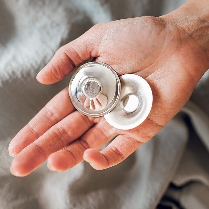 Avis Lot de 2 Coupelles d'Allaitement en Argent - Taille Unique