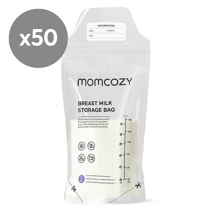 Lot de 50 Sachets de Conservation - 180 ml Momcozy