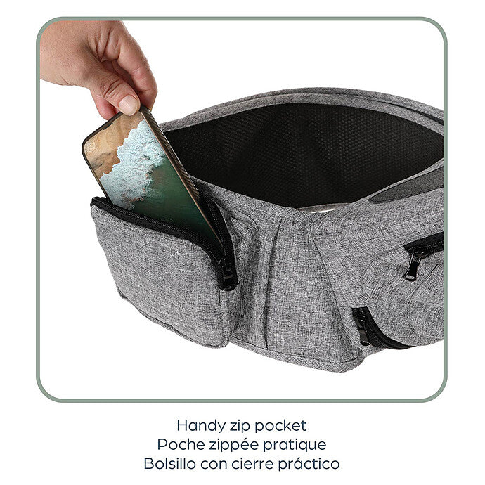 Porte-bébé Latéral Up & Go - Gris Dreambaby
