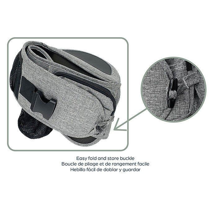 Porte-bébé Latéral Up & Go - Gris pas cher